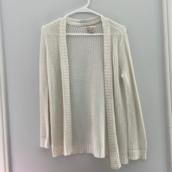 Peek kids size 12 cream long open knit cardigan sweater - Picture 1 of 5